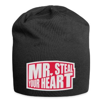mr steal your heart - Jersey Beanie - black - Front