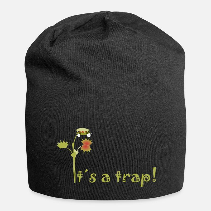 Piège à mouches de Vénus - Bonnet en jersey - noir