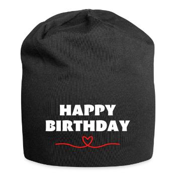 Happy Birthday Birthday Greeting Birthday Gift - Jersey Beanie - black - Front
