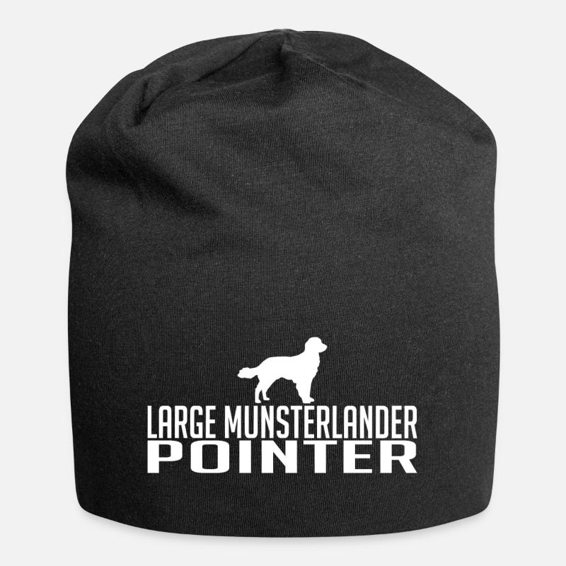 Large Munsterlander Pointer Hunderasse Wilsigns - Jersey-Beanie - Schwarz