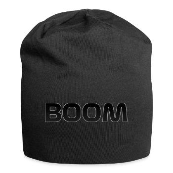 BE COOL LOGO (BOOM INSCRIPTION) Funny sayings - Jersey Beanie - black - Front