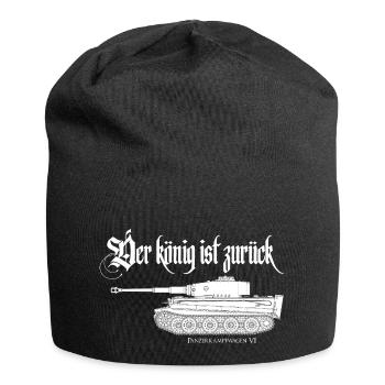 Tiger Panzer Soldaten Militär Geschichte Soldat - Jersey-Beanie - Schwarz - Vorne