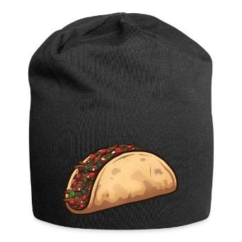Taco de dessin animé - Bonnet en jersey - noir - Devant