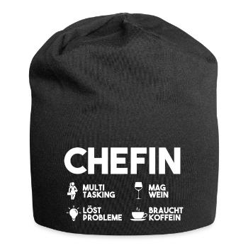 Arbeit Kollegen Büro Teamleiter Führungskraft Chef - Jersey-Beanie - Schwarz - Vorne