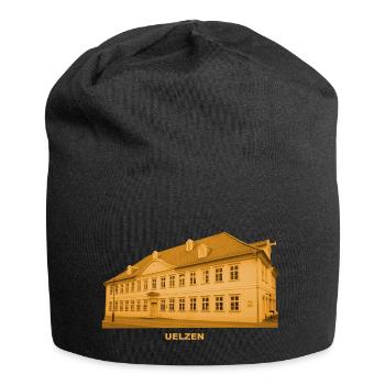 Hôtel de ville d’Uelzen Ville hanséatique de Basse-Saxe - Bonnet en jersey - noir - Devant
