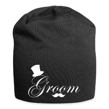 Bräutigam in spe - Jersey-Beanie - Schwarz - Vorne