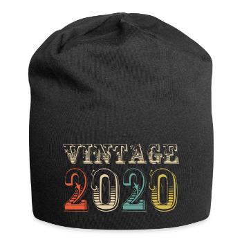 Vintage 2020 - 4th birthday - 4 years old - Jersey Beanie - black - Front