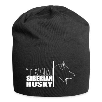 TEAM Husky de Sibérie Chien Wilsigns - Bonnet en jersey - noir - Devant