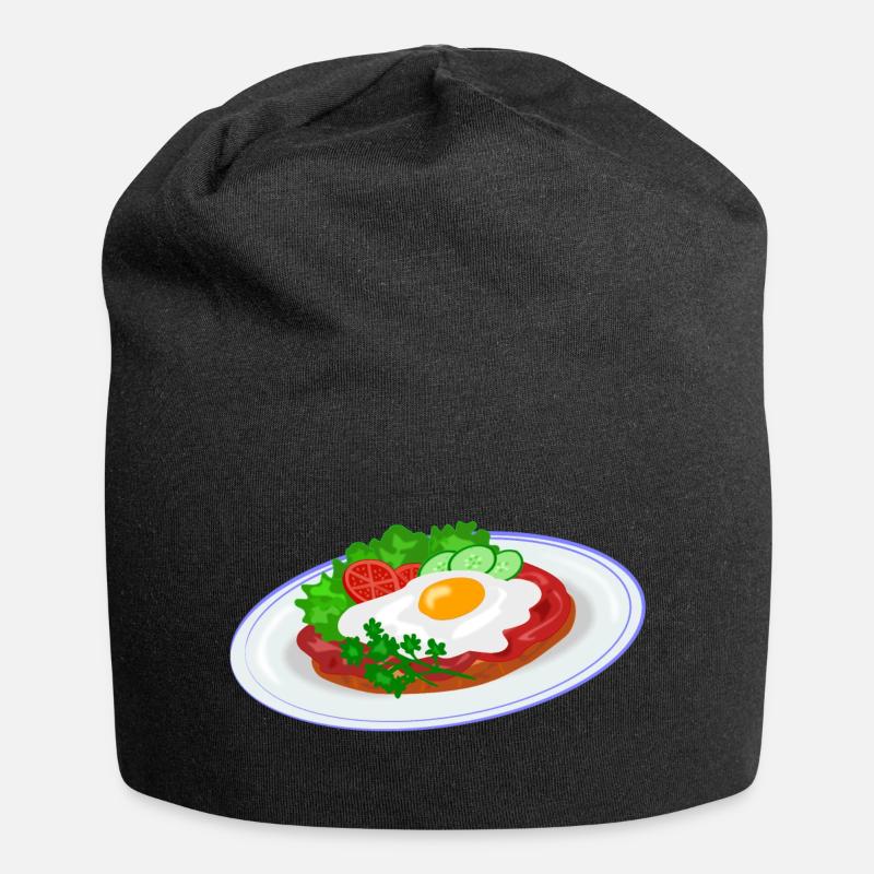 Petit-déjeuner anglais traditionnel - Bonnet en jersey - noir