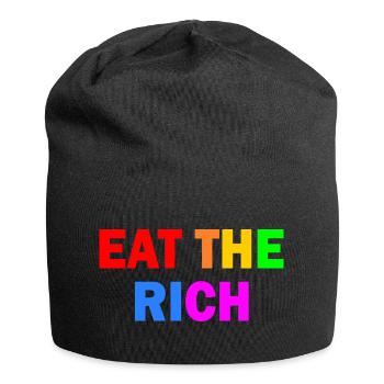Eat the rich - Bonnet en jersey - noir - Devant
