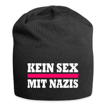 kein sex mit nazis - Jersey-Beanie - Schwarz - Vorne