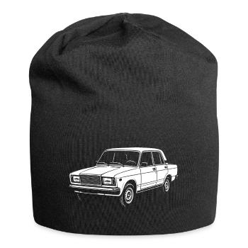 Boxen-Charme - Jersey-Beanie - Schwarz - Vorne