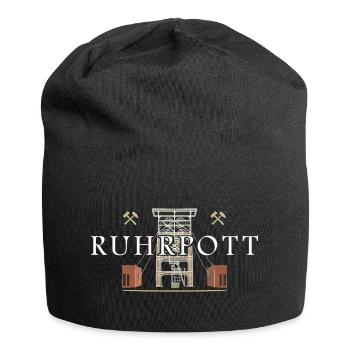 Ruhrpott, région de la Ruhr Dessin à la main Mine de Gneisenau - Bonnet en jersey - noir - Devant