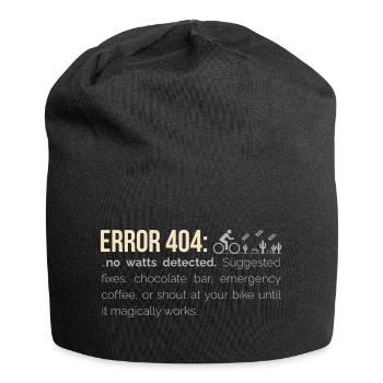 Cycling Hoodie – 404: No Watts Detected - Jersey Beanie - black - Front