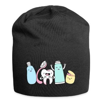Rezeptionist Zahnarzt - Jersey-Beanie - Schwarz - Vorne