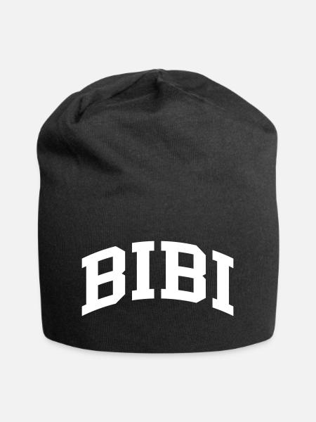 Bibi - Jersey-Beanie - Schwarz