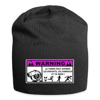 Turbo - Jersey Beanie - black - Front