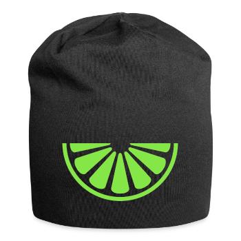 Lime slice - Jersey Beanie - black - Front