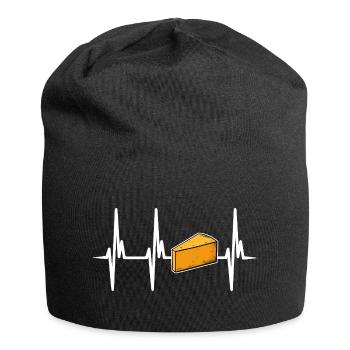 Ich liebe italienischen Käse - Jersey-Beanie - Schwarz - Vorne
