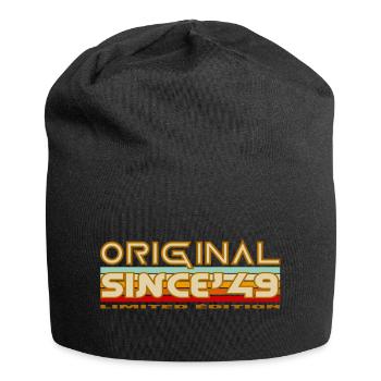 Original seit 49 Vintage-Abzeichen - Jersey-Beanie - Schwarz - Vorne