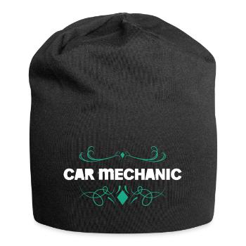 Ornement de mécanicien automobile - Bonnet en jersey - noir - Devant