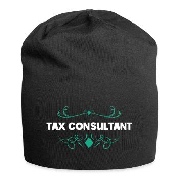 Conception d’ornements pour conseiller fiscal - Bonnet en jersey - noir - Devant