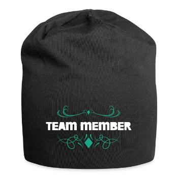 Conception des ornements pour les membres de l’équipe - Bonnet en jersey - noir - Devant