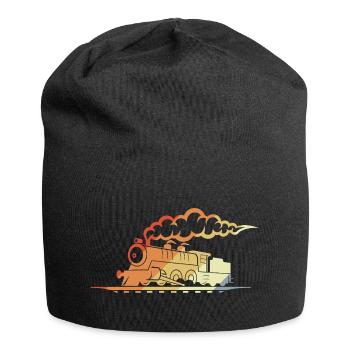 Railway Retro Look - Jersey Beanie - black - Front