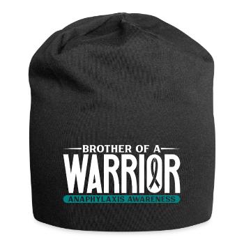 Bruder eines Kämpfers - Anaphylaxie - Jersey-Beanie - Schwarz - Vorne