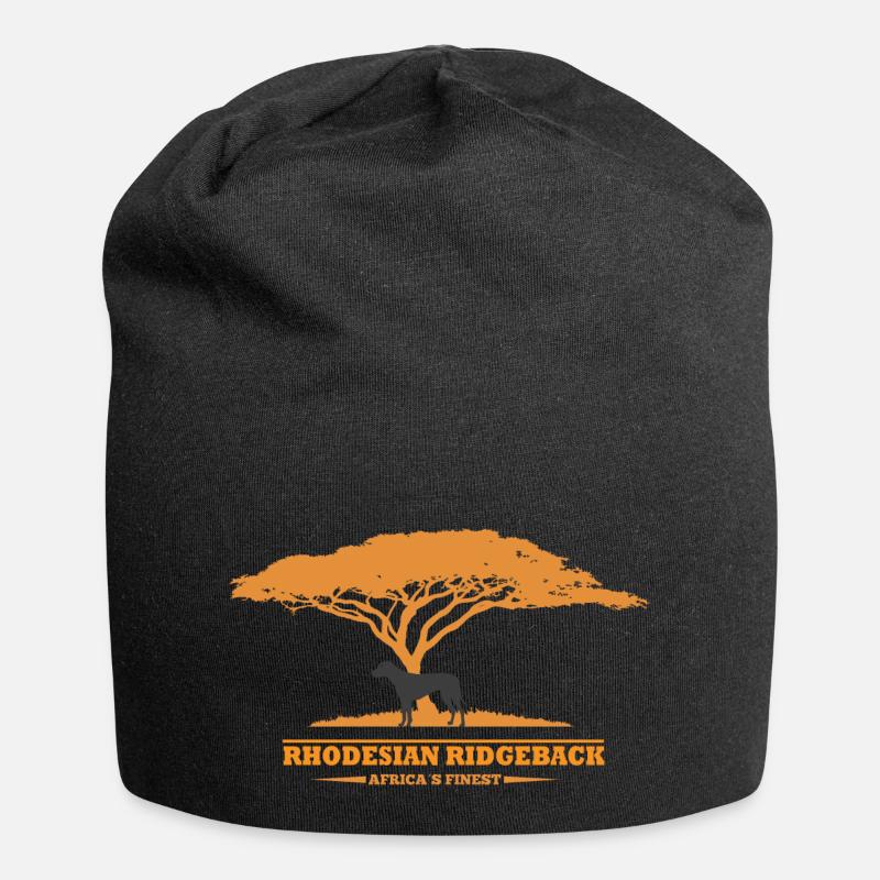 Rhodesian Ridgeback Design - Jersey-Beanie - Schwarz
