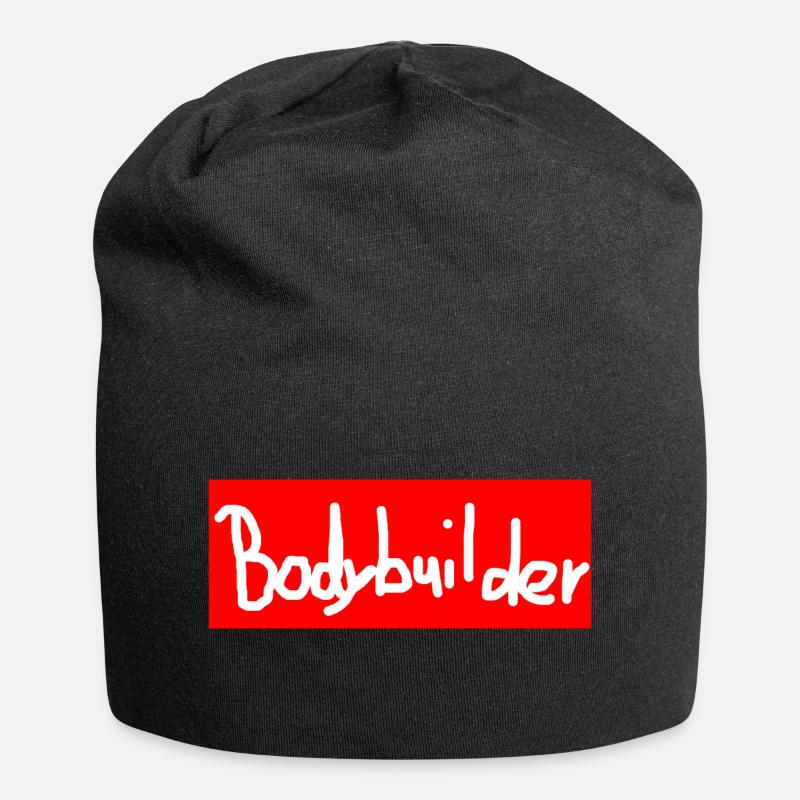 Bodybuilder lettering - Jersey Beanie - black