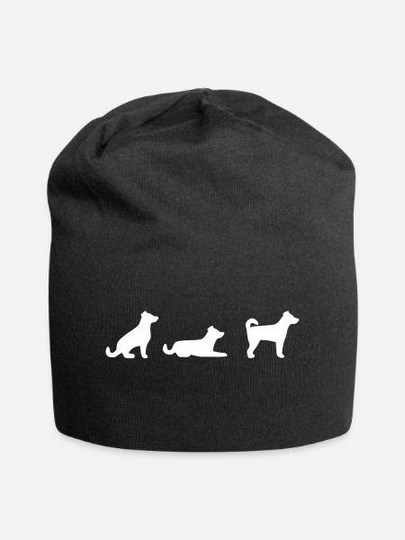 Sitz Platz Steh - Jersey-Beanie - Schwarz