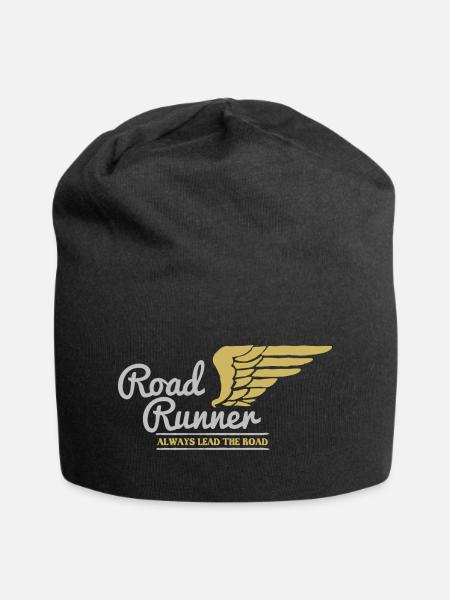 Biker Bild - Jersey-Beanie - Schwarz