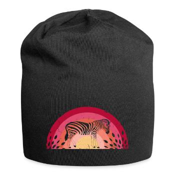 zebra - Jersey Beanie - black - Front