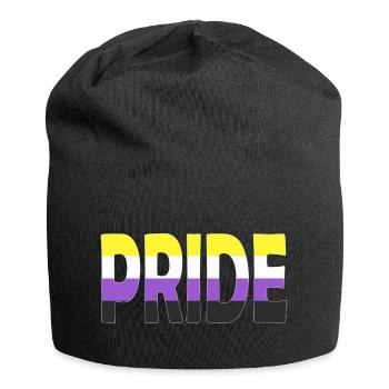 Pride lettering Non-Binary Non-Binary LGBTQ - Jersey Beanie - black - Front