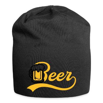Bière Jug - Bonnet en jersey - noir - Devant