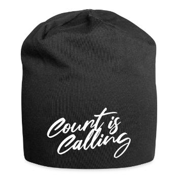 BASKETBALL - COURT IS CALLING - SAYING - Jersey Beanie - black - Front