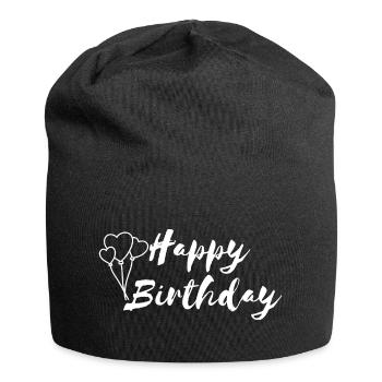 Happy birthday - Jersey Beanie - black - Front