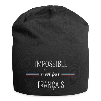 impossible n'est pas Français - Bonnet en jersey - noir - Devant