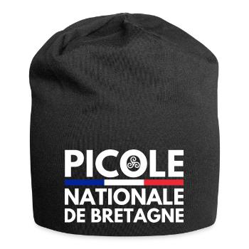 Picole Nationale de Bretagne Drapeau - Bonnet en jersey - noir - Devant