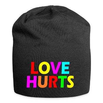 Love hurts - Jersey Beanie - black - Front