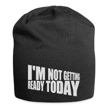 ne pas se préparer aujourd’hui - Bonnet en jersey - noir - Devant