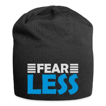 fearless Text Quote Design - Jersey Beanie - black - Front