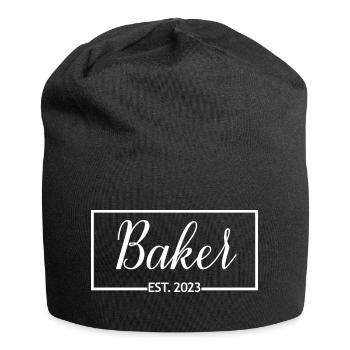 Baker Est. 2023 Baking Pastry Future Baker Gift - Jersey Beanie - black - Front