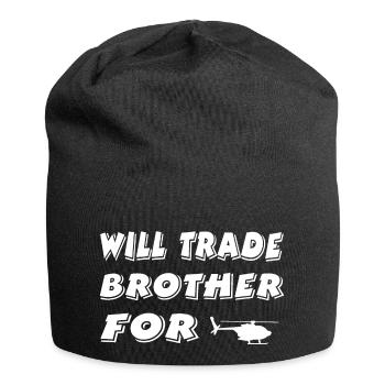 Hubschrauber - Jersey-Beanie - Schwarz - Vorne