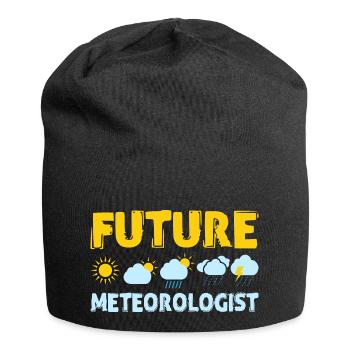 Météorologiste du futur Météorologie météorologique - Bonnet en jersey - noir - Devant