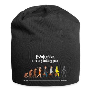 Evolution it s not looking good - Jersey Beanie - black - Front