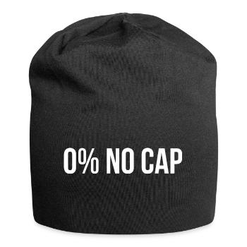 0% NO CAP - Jersey-Beanie - Schwarz - Vorne