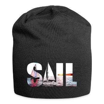 SEGEL - Jersey-Beanie - Schwarz - Vorne