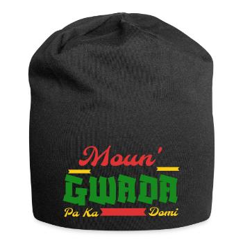 Moun Gwada pa ka domi png - Bonnet en jersey - noir - Devant